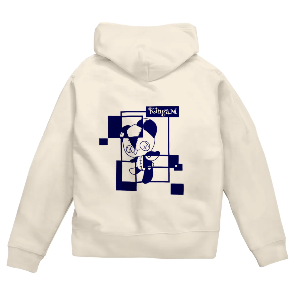 KingaMのノイズツカイマちゃん(紺) Zip Hoodie