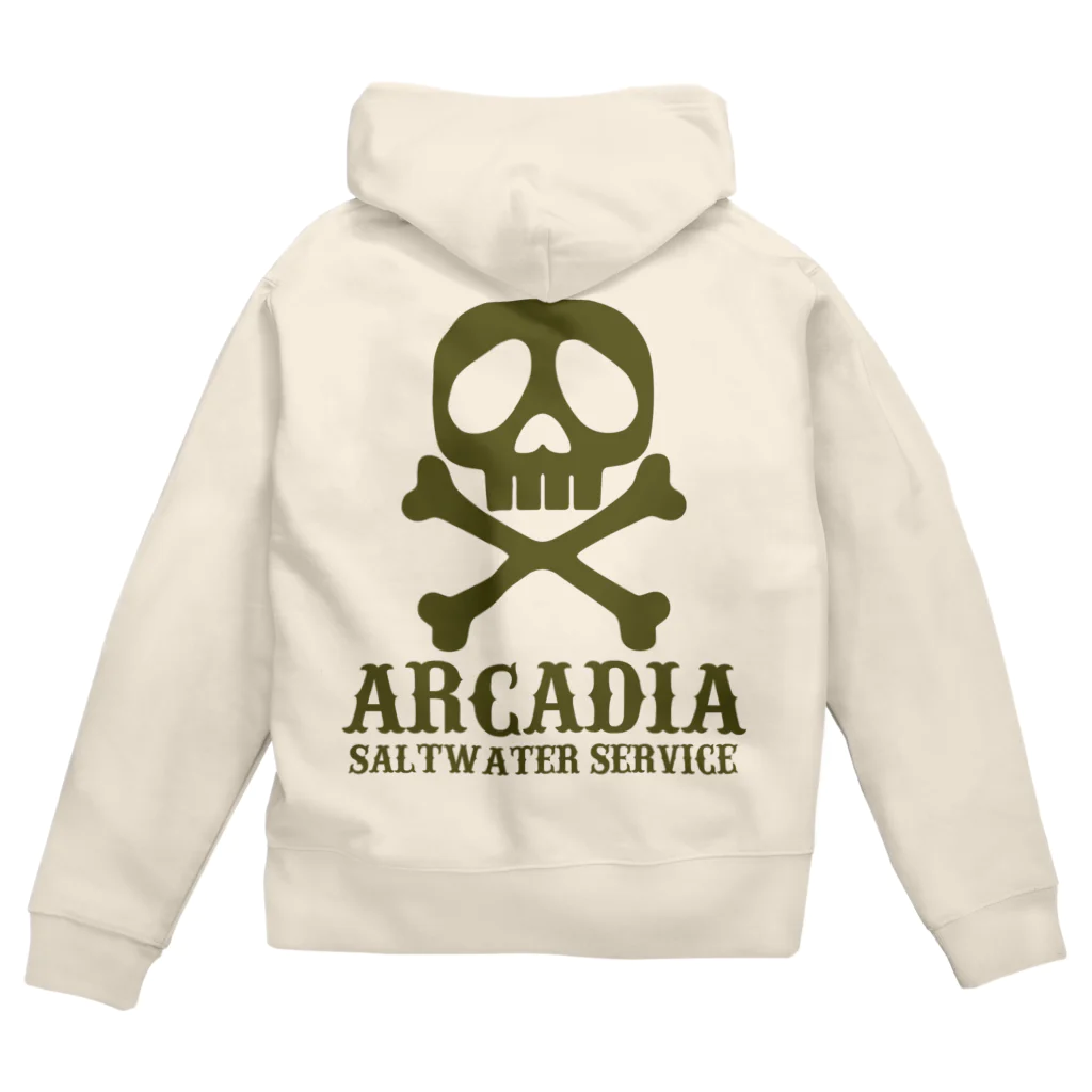 アシスト通信社の2019ARCADIA　OD髑髏ジップアップパーカー Zip Hoodie