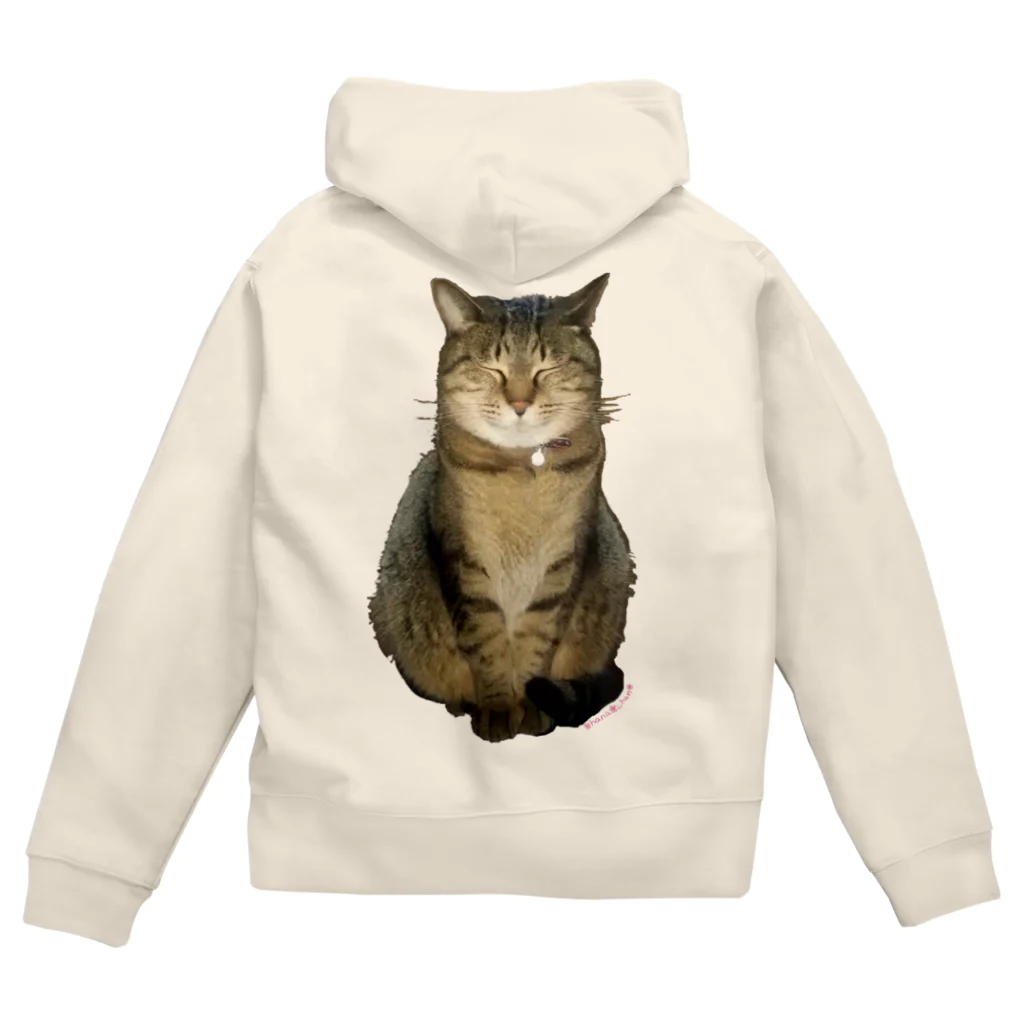 ichiichi_konkonの(猫)はなちゃん地蔵 Zip Hoodie