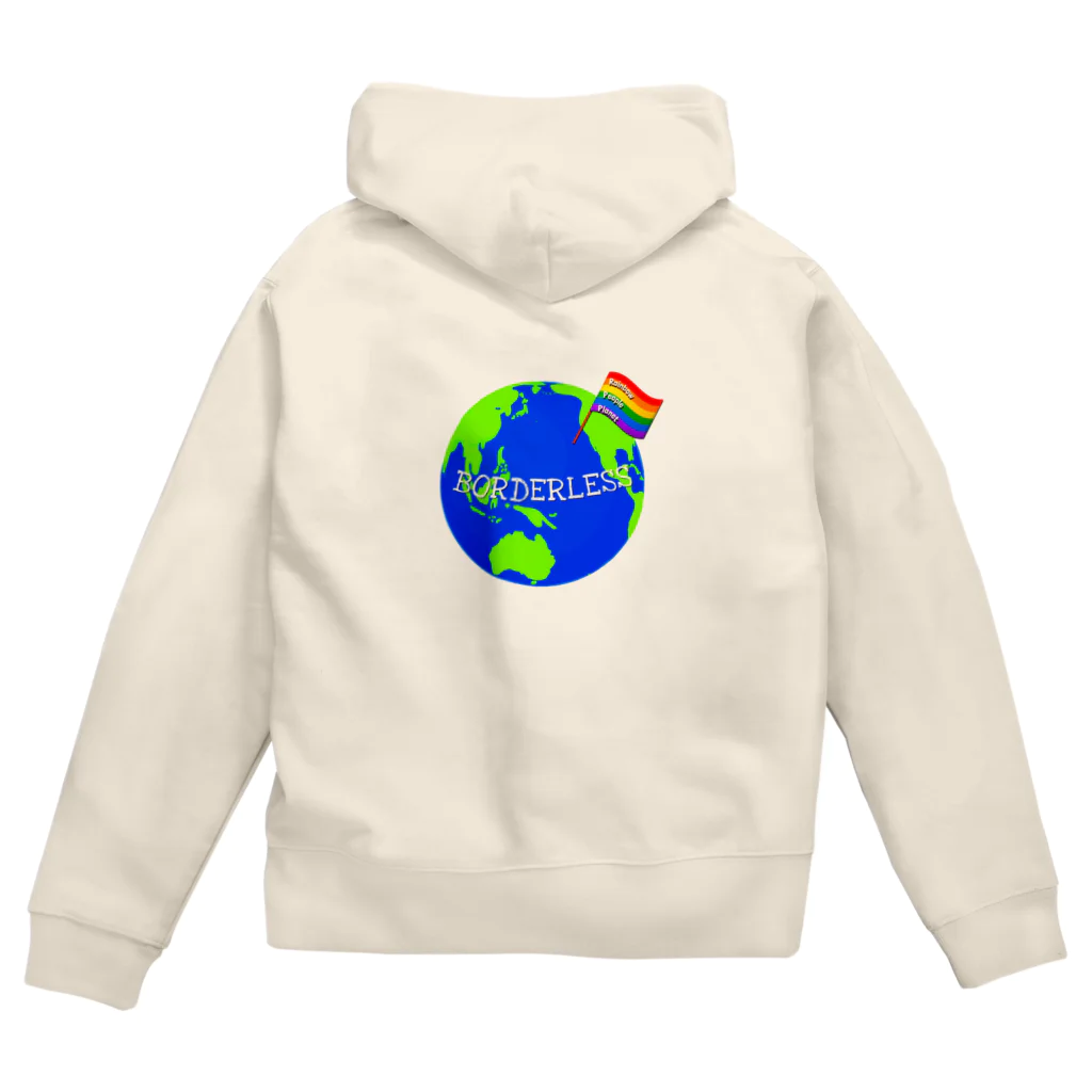 Colorful LeafのRainbow People Planet Zip Hoodie