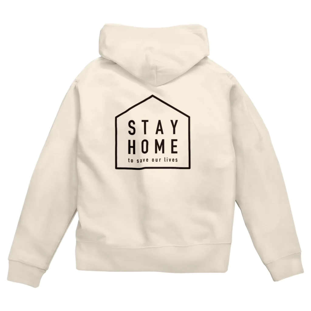 100sのSTAY HOME series Zip Hoodie