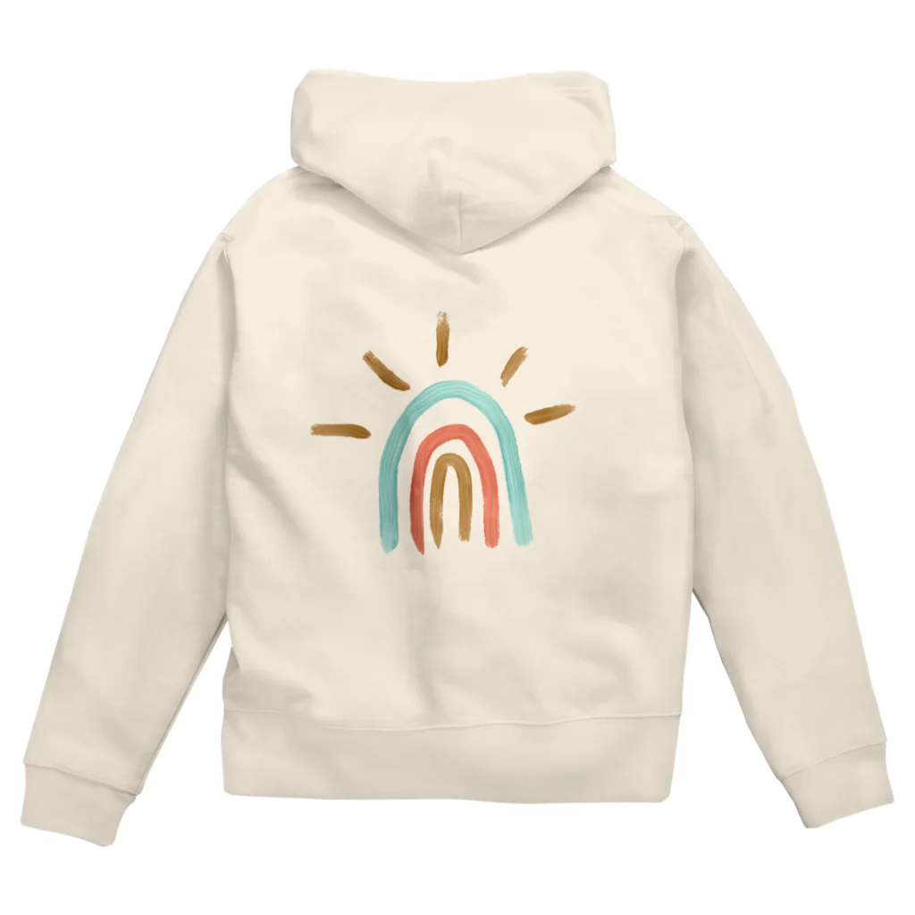 OCNloveのSun・カラー  （カップルコーデ太陽と月） Zip Hoodie