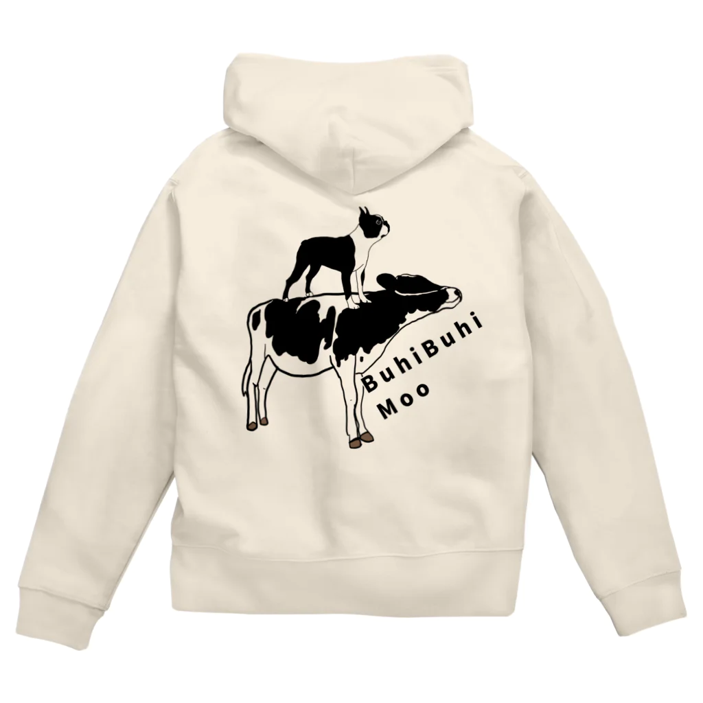 BuhiBuhiBooのブヒブヒムー Zip Hoodie