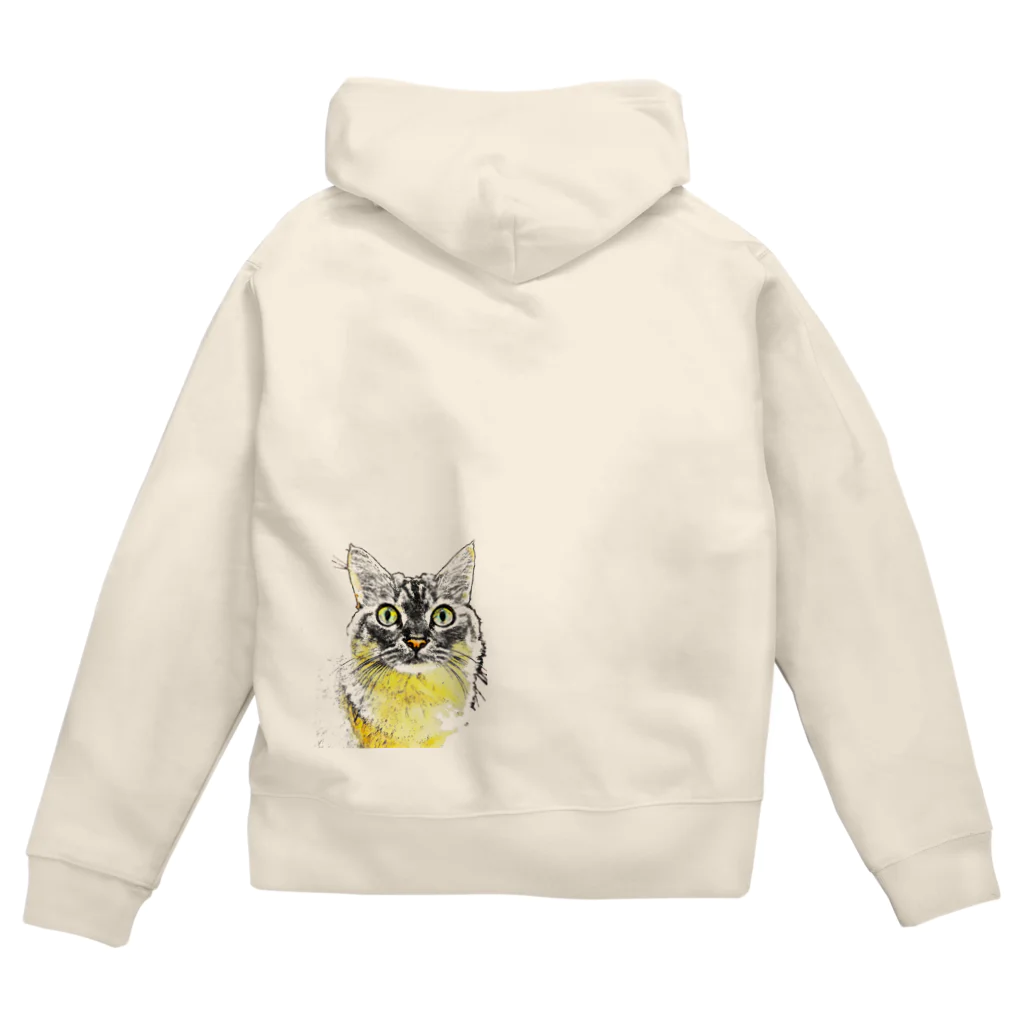 マロマロのMITUMERU NEKO Zip Hoodie