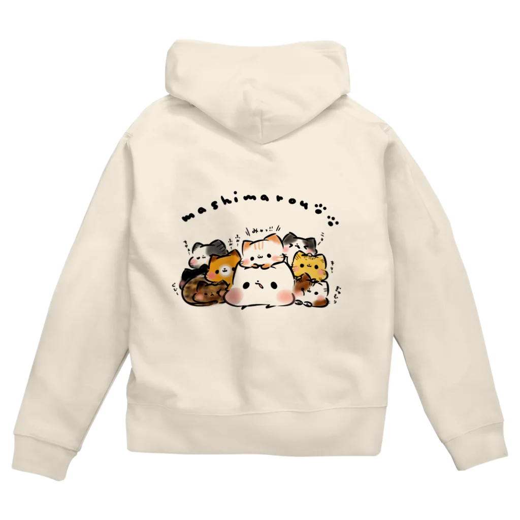 灯さかすの山盛り猫ましまろう Zip Hoodie