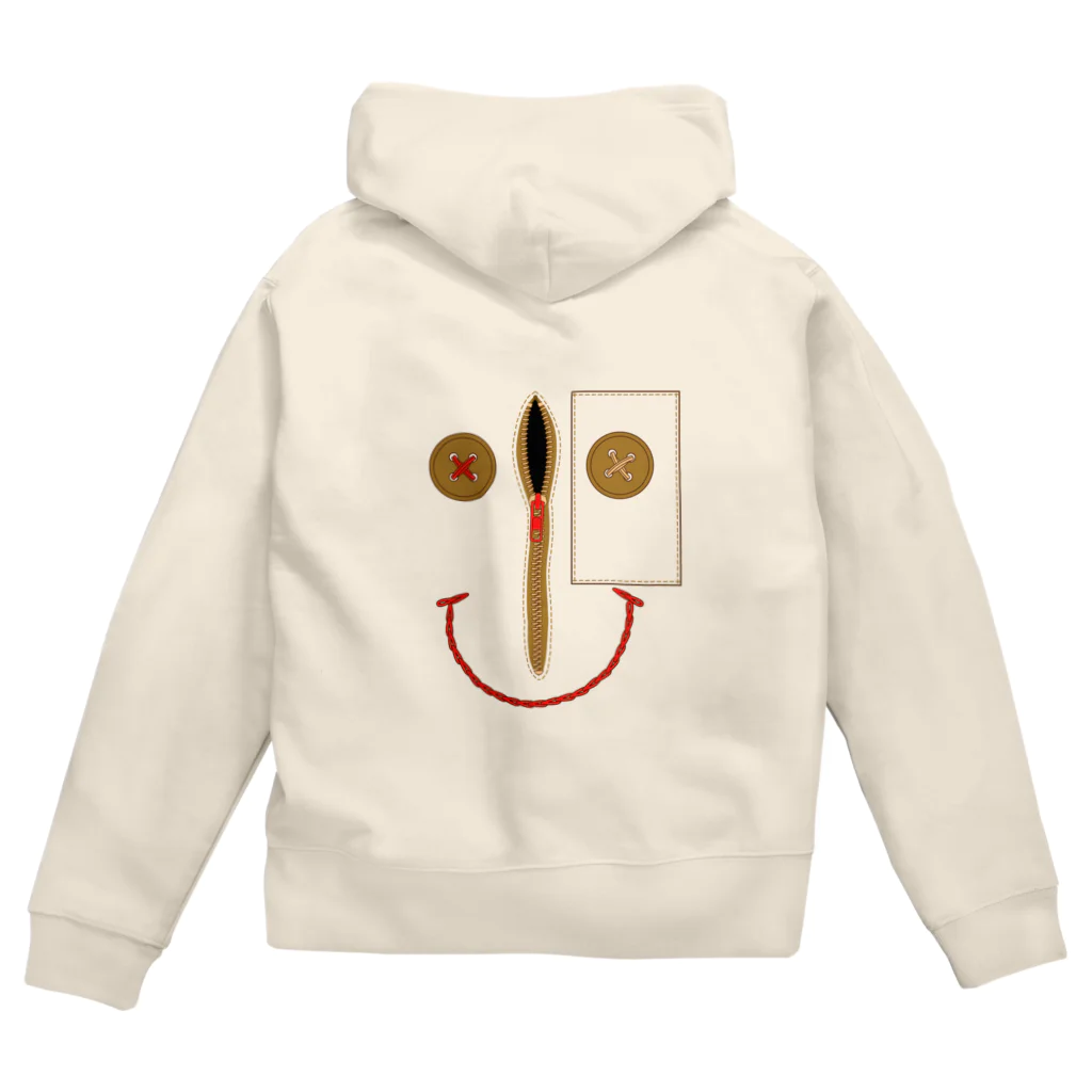 yuccoloのsewing smile Zip Hoodie