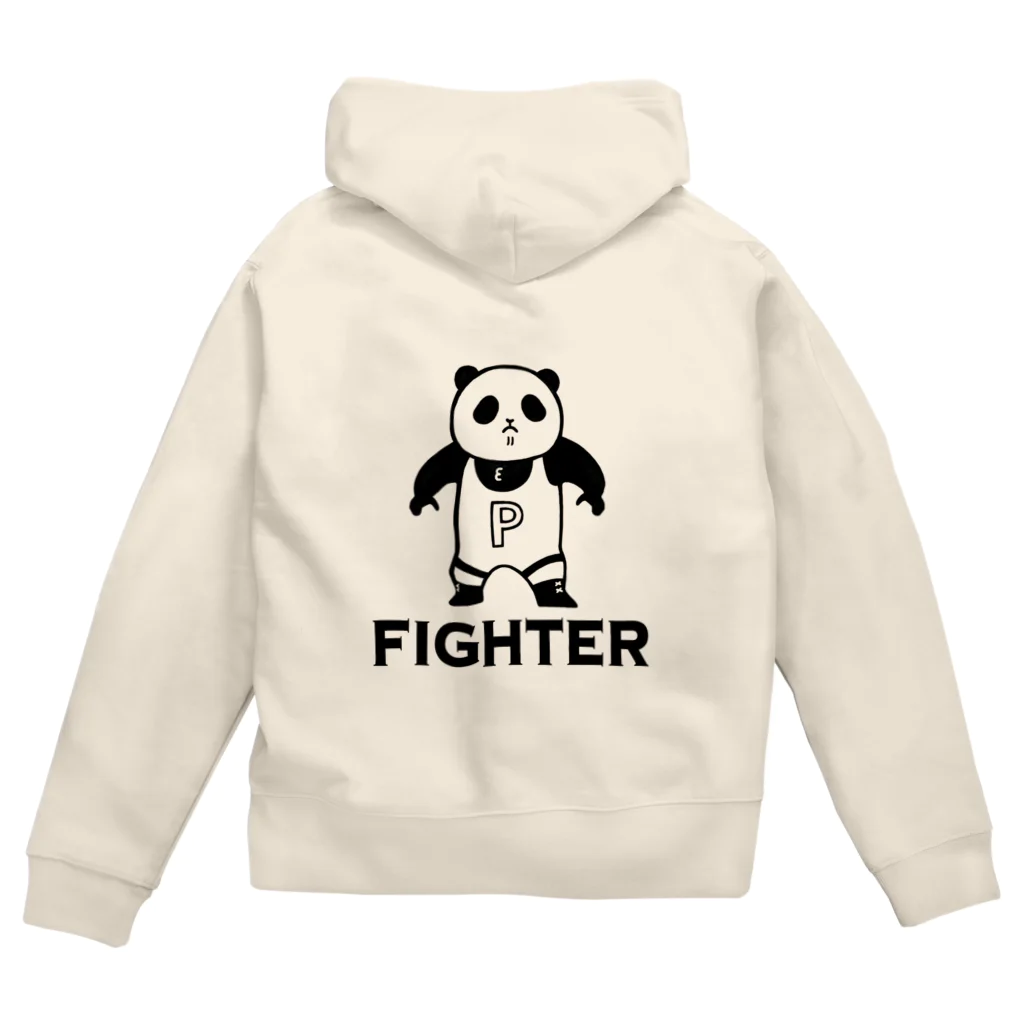 パンダプロレス&パンダジムのパンダプロレス ファイター Zip Hoodie