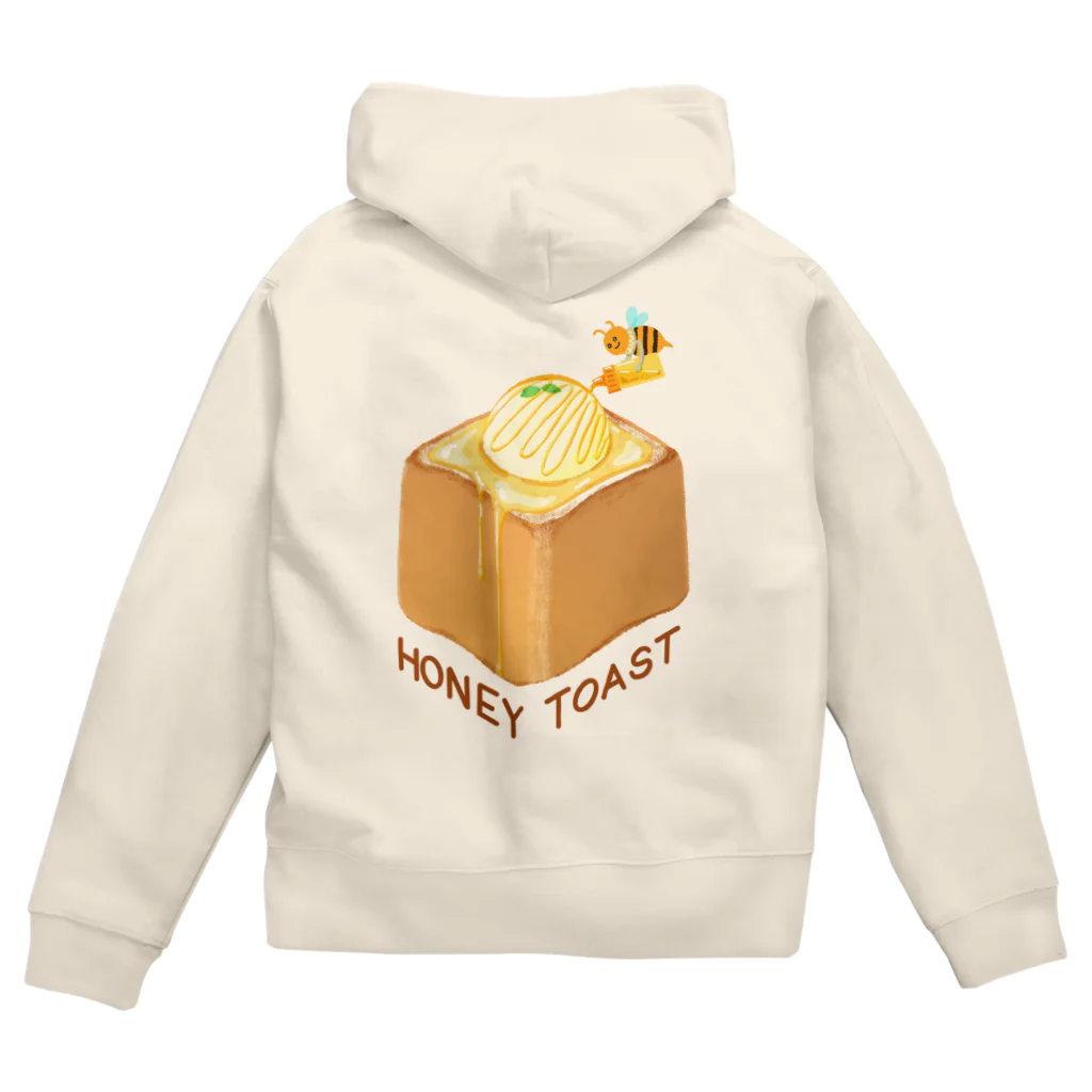 スロータイプ書店 Slowtype BooksのHONEY TOAST ハニートースト 247 Zip Hoodie