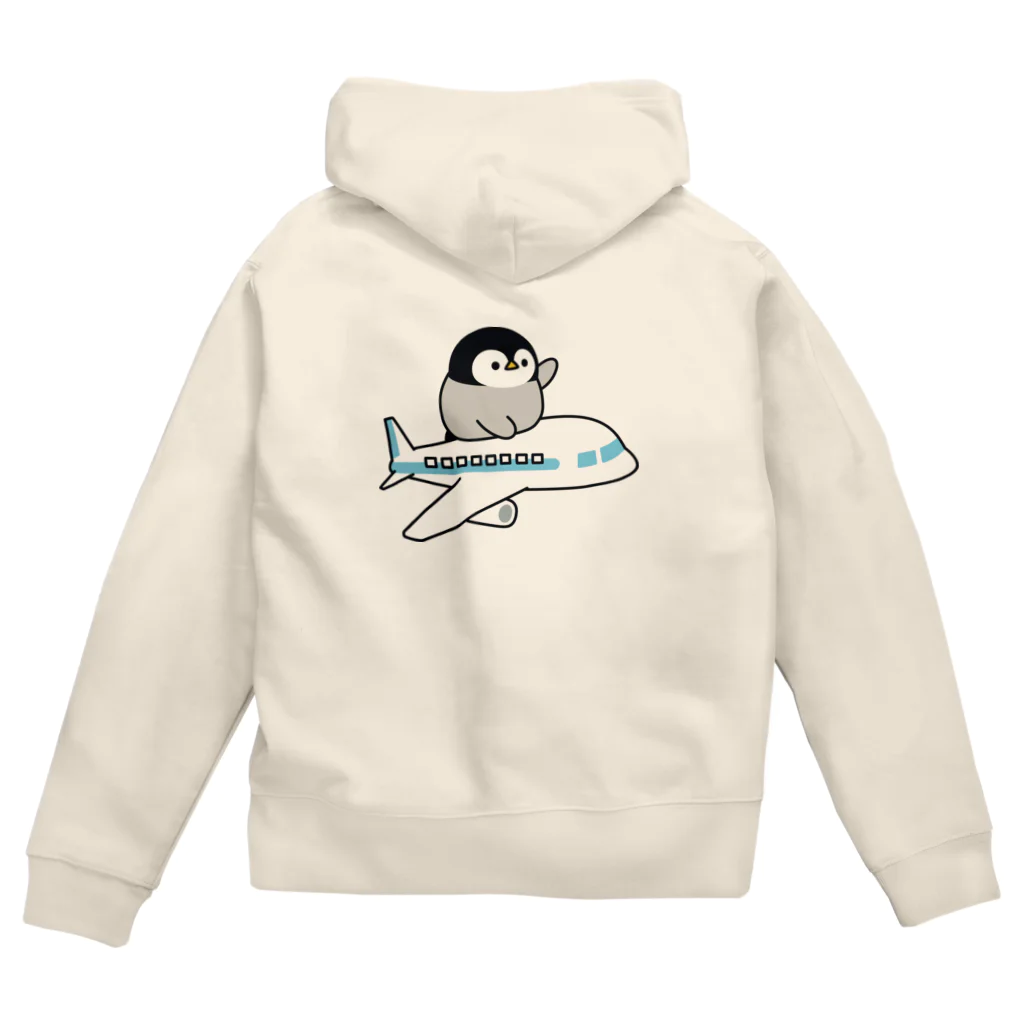 DECORの心くばりペンギン　飛行機ver. Zip Hoodie