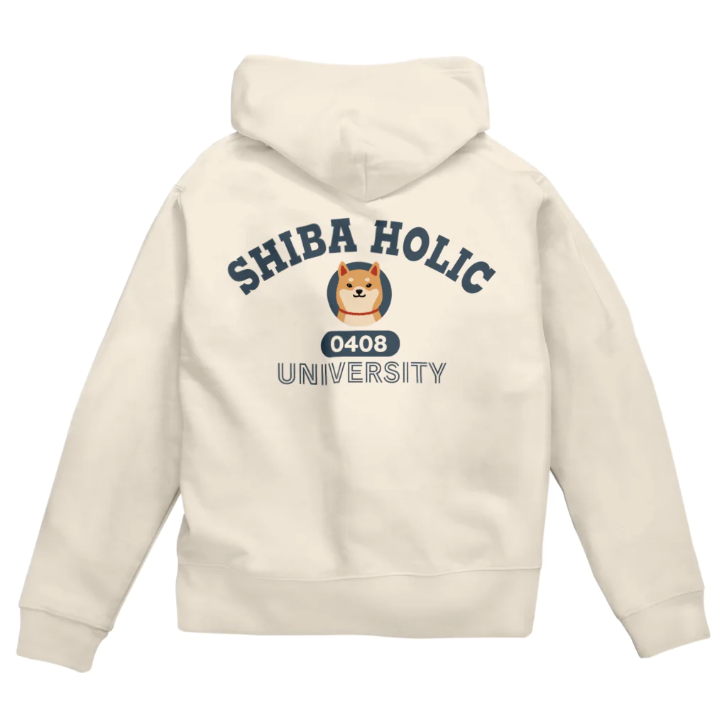 しばじるしデザインのSHIBA HOLIC（柴犬中毒大学） Zip Hoodie