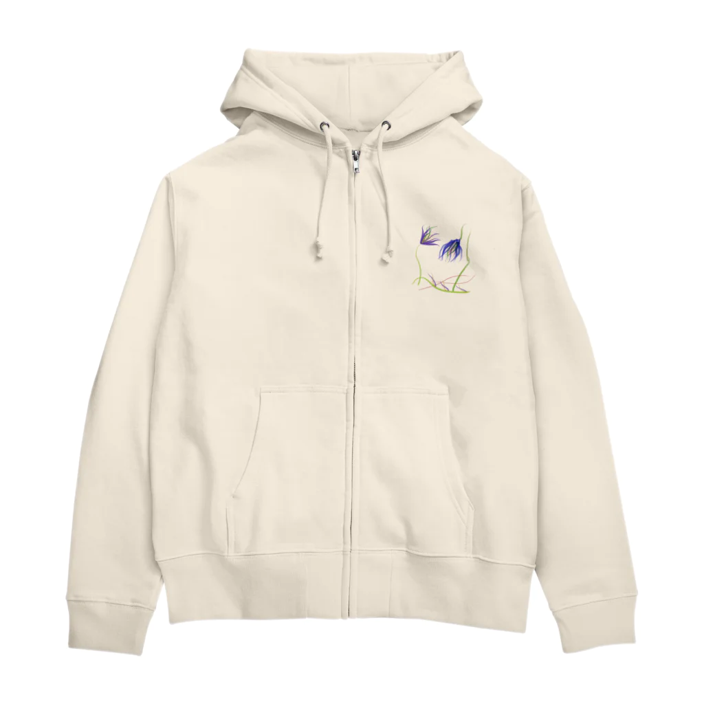 まごSのhana Zip Hoodie