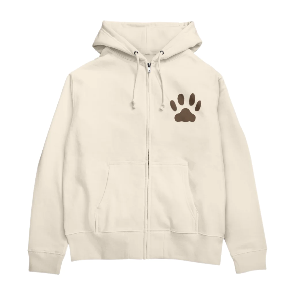 気まぐれ屋(のりきち)のなでるがよい　ハチワレ Zip Hoodie