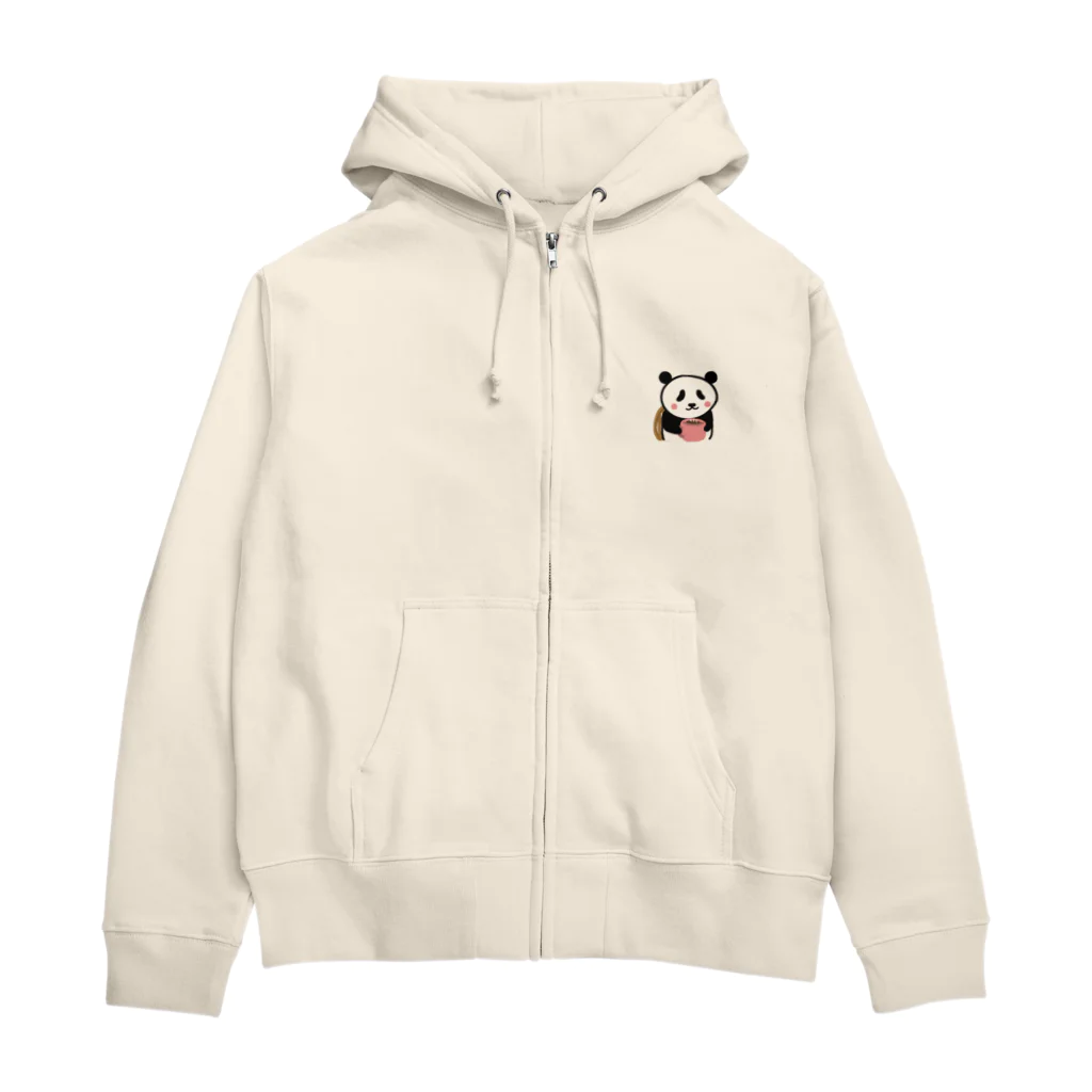 futaba shop（フタバショップ）のボクパンダ「ゆっくり休んでね」 Zip Hoodie