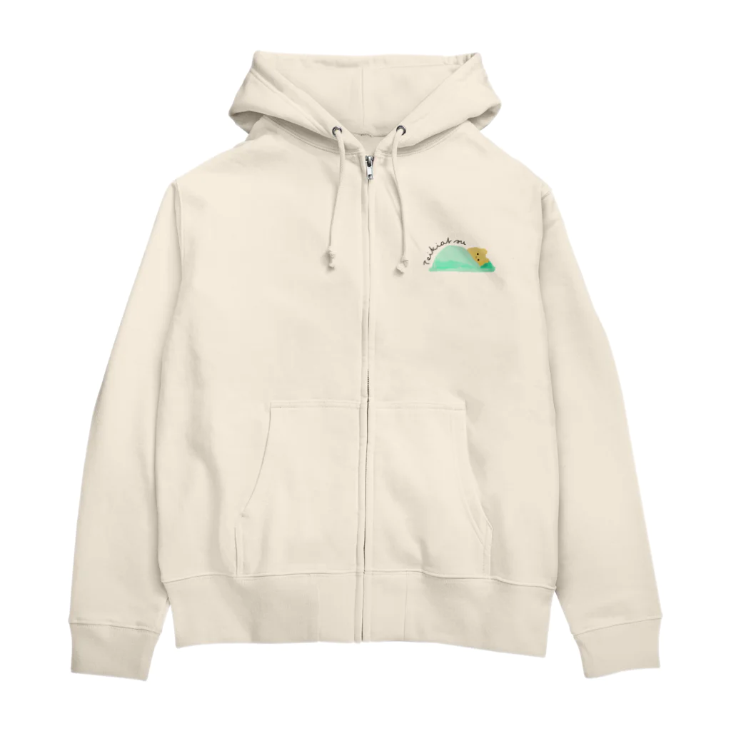 テレパシーズー犬のTeikiatsu 低気圧 Zip Hoodie