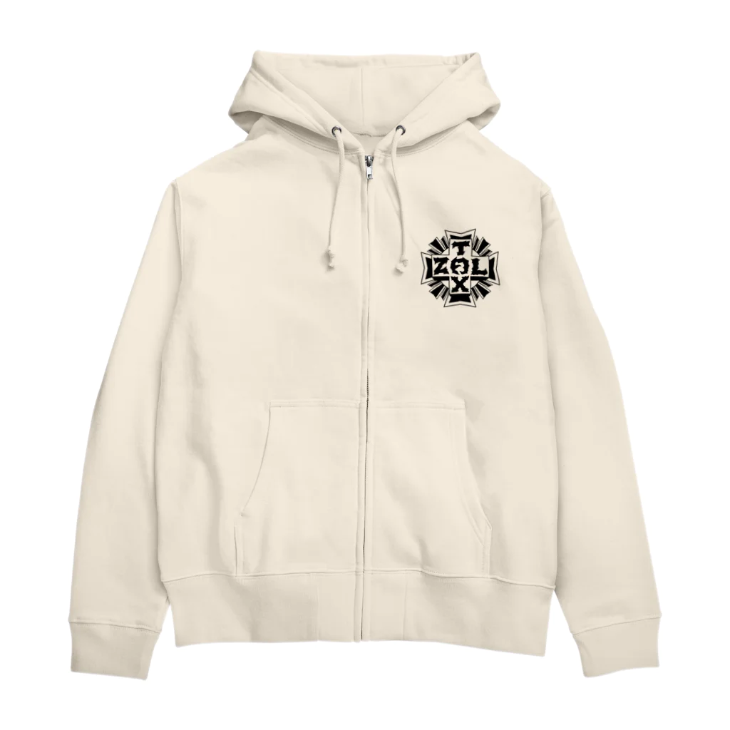 Zoltax.の十字キー Zip Hoodie