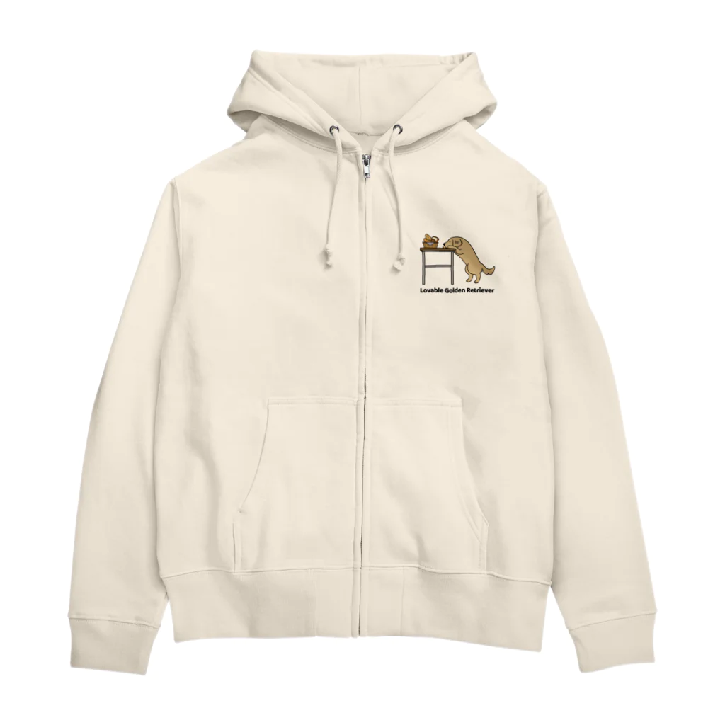 efrinmanのlovableゴル黄（ワンポイント） Zip Hoodie