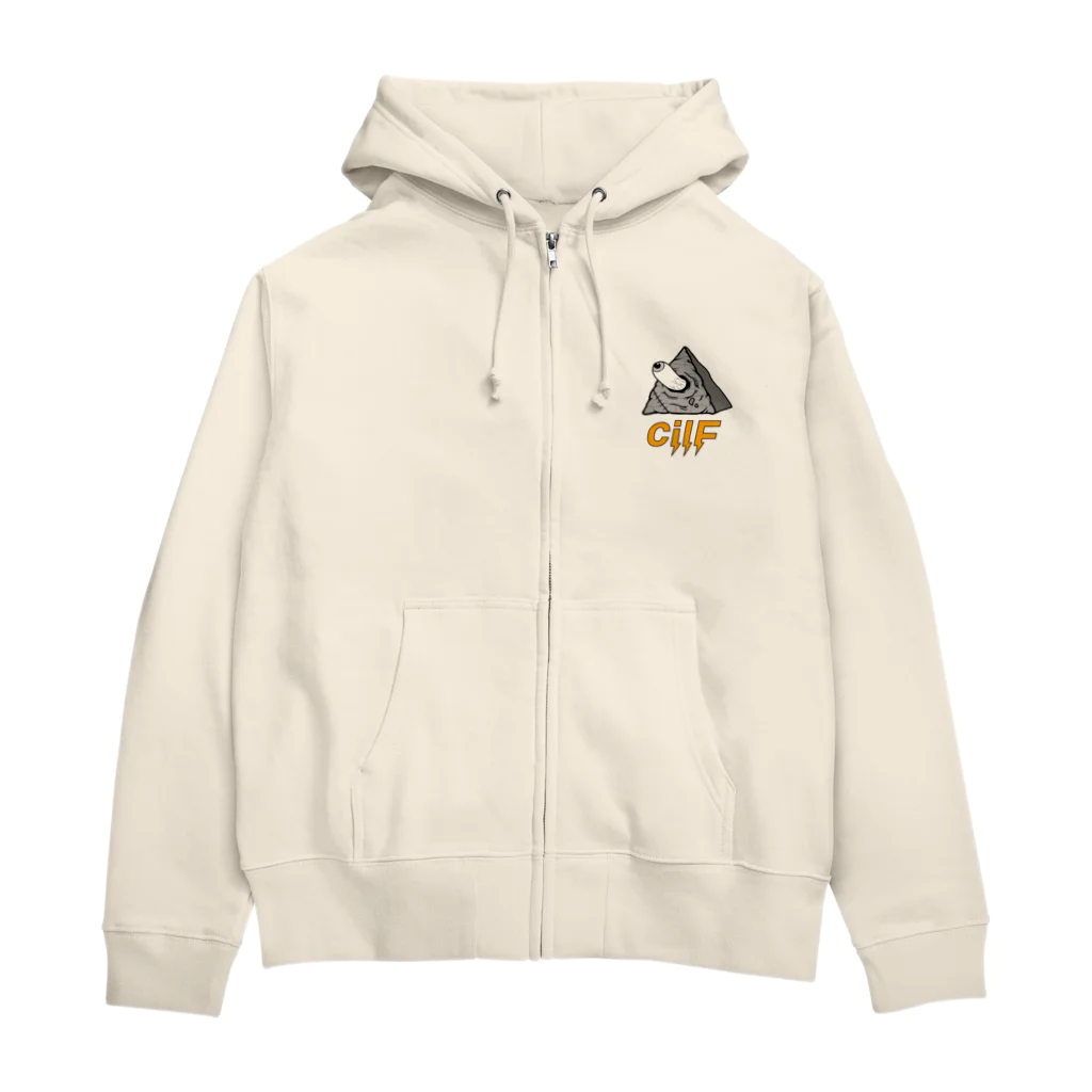 Zoltax.の✖️cilF  シンボル Zip Hoodie