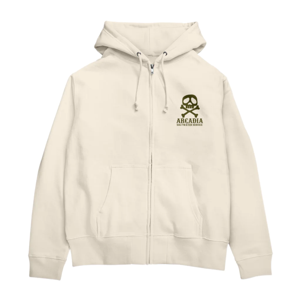 アシスト通信社の2019ARCADIA　OD髑髏ジップアップパーカー Zip Hoodie