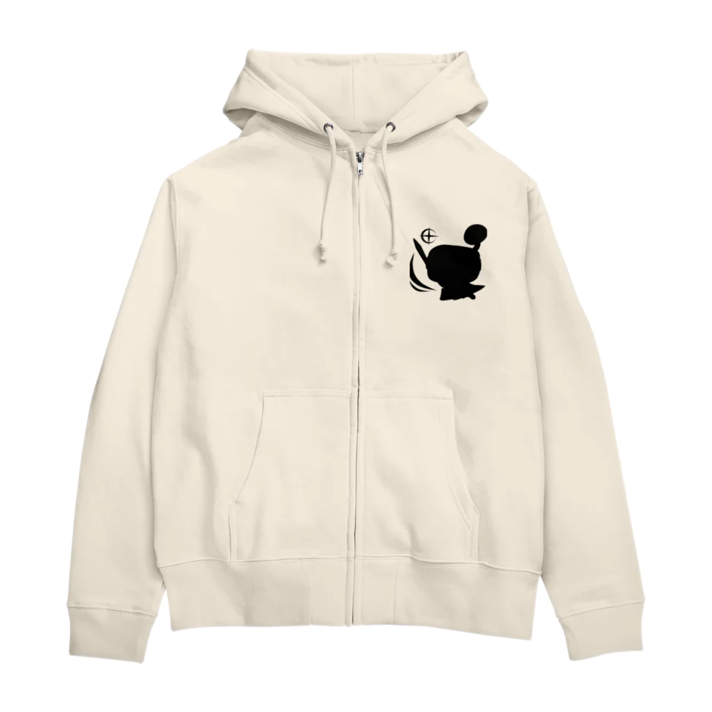 D-Oしょっぷのデスクおさむらい　SAPPOW　シルエット Zip Hoodie