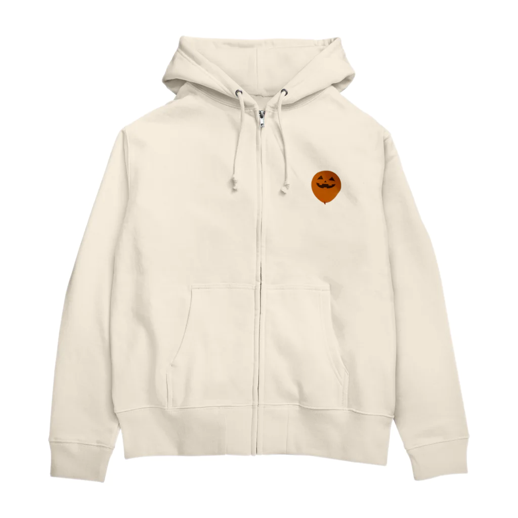 fukunyanparariのハロウィン☆パンプキン風船 Zip Hoodie