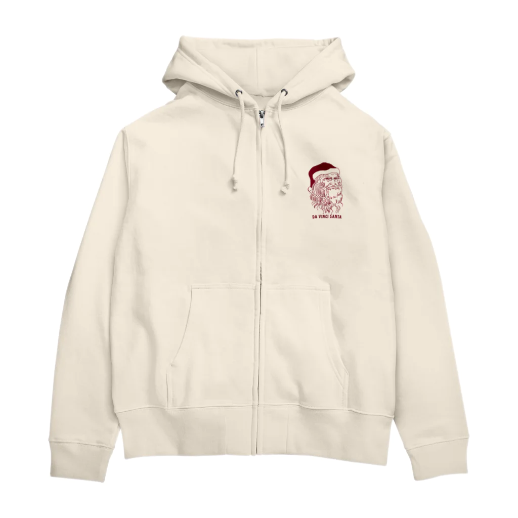 すとろべりーガムFactoryのダ・ヴィンチ サンタ  Zip Hoodie