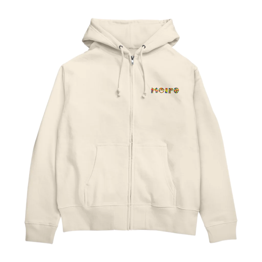 meiroのカラフルなmeiro Zip Hoodie