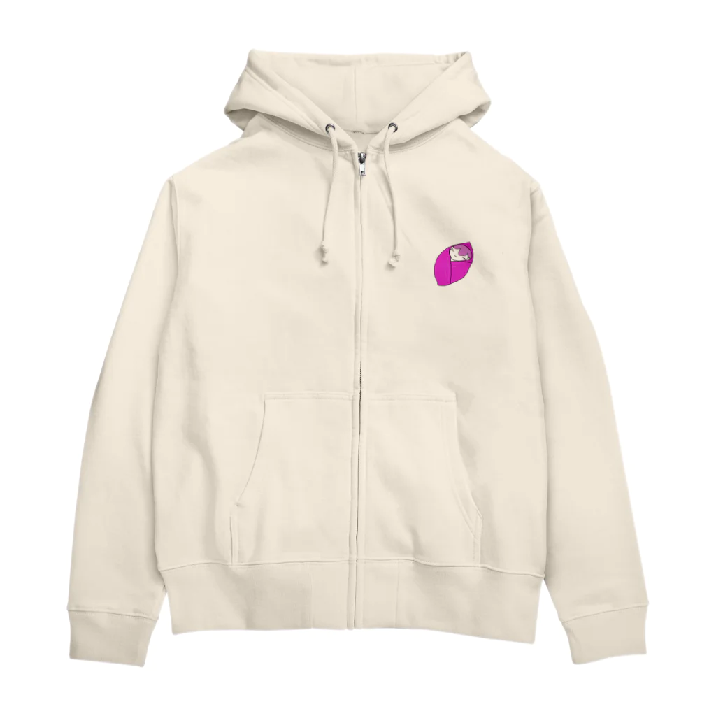 ササハウスのピンクのあかちゃん Zip Hoodie