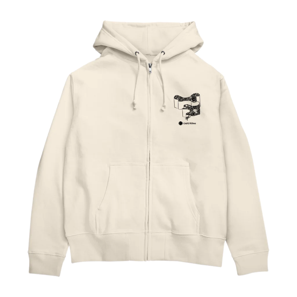 CAFEKiitosの【CAFE Kiitos × Mika Itoh】シリーズ vol.5 Zip Hoodie