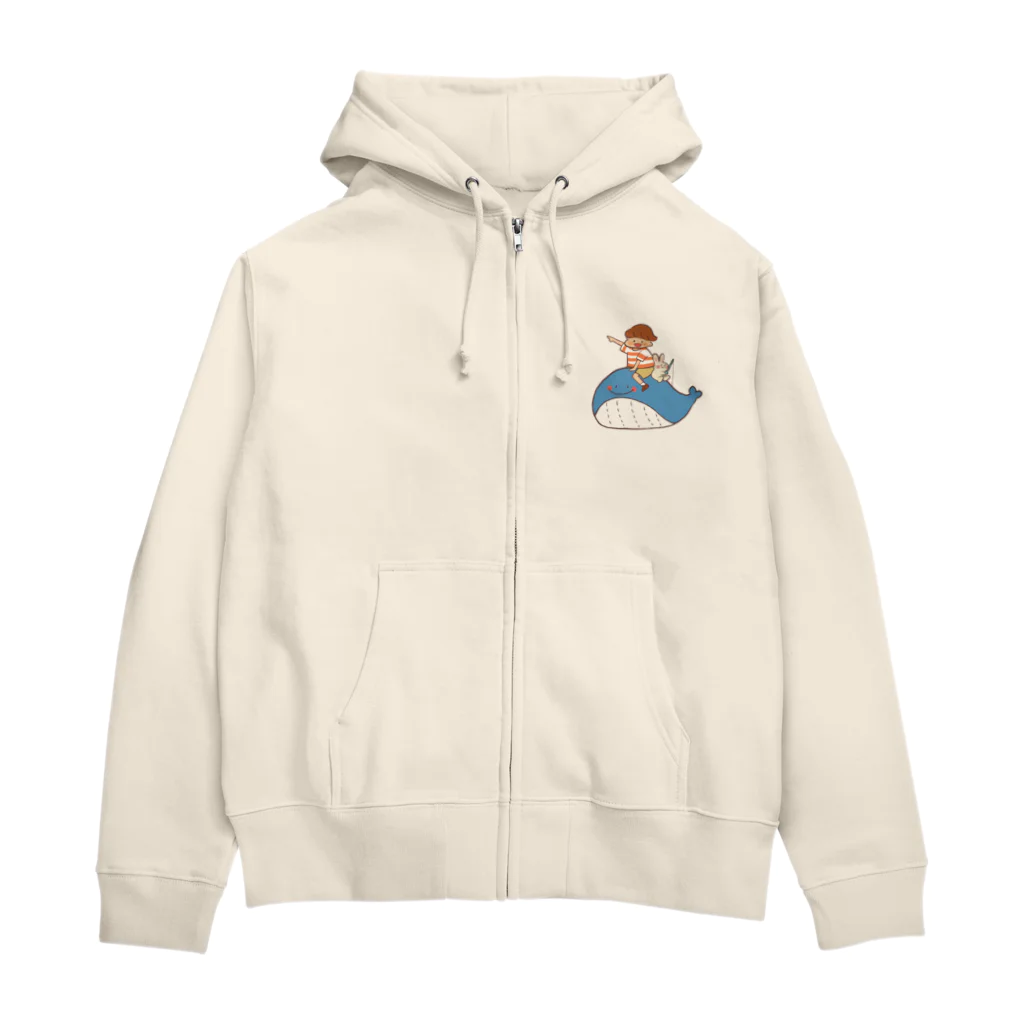 ましろ ようのくじらにのって Zip Hoodie