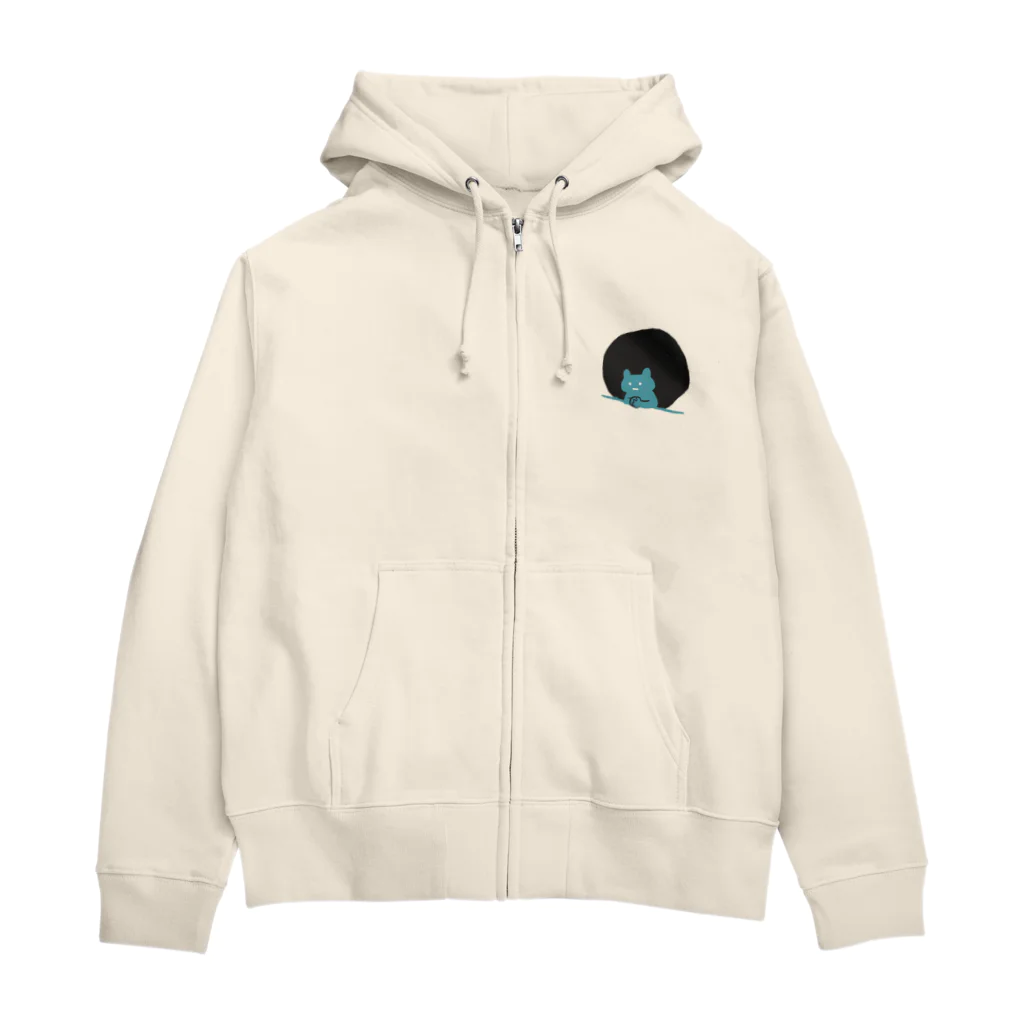 Foomin storeの考えるクマ Zip Hoodie