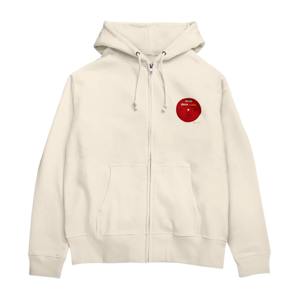 Quatre Illustrationのキャトルレコード01-B Zip Hoodie