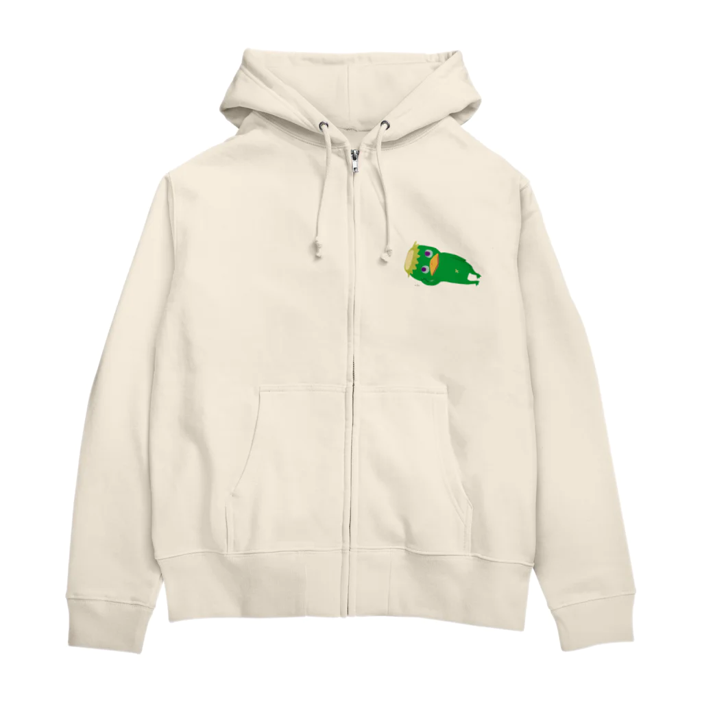 おばけ商店のおばけジップパーカー＜のんびり河童＞ Zip Hoodie