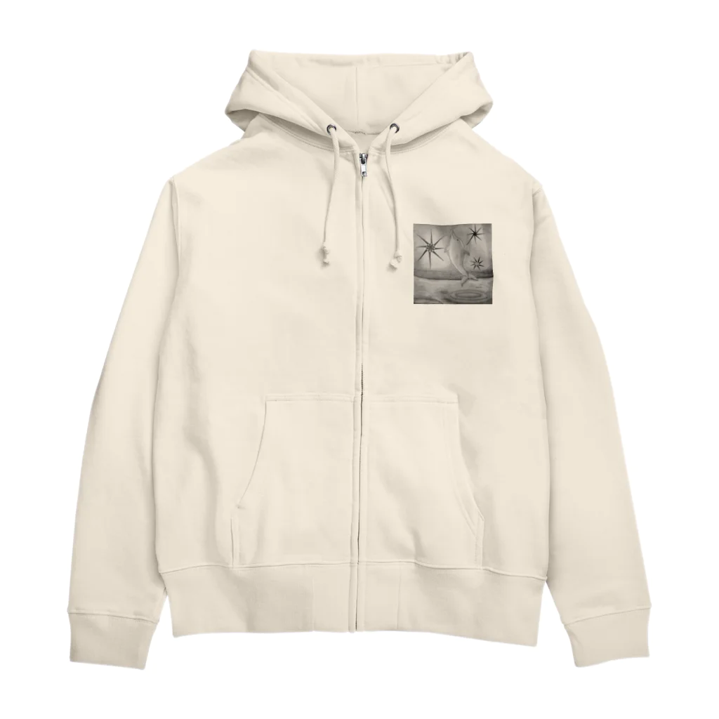 39Sのイルカ飛ぶ！ Zip Hoodie