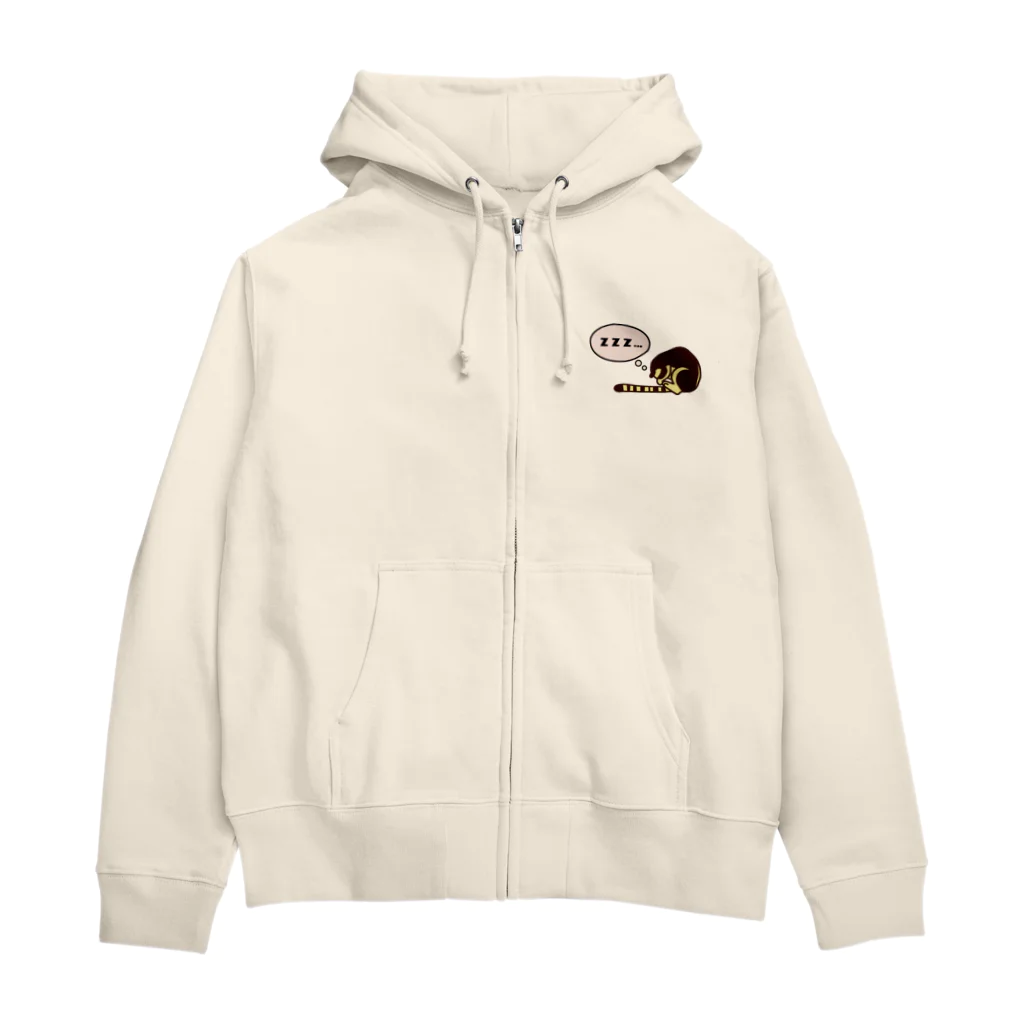 ぎんぺーのしっぽのおやすみキノボリカンガルー（着色） Zip Hoodie