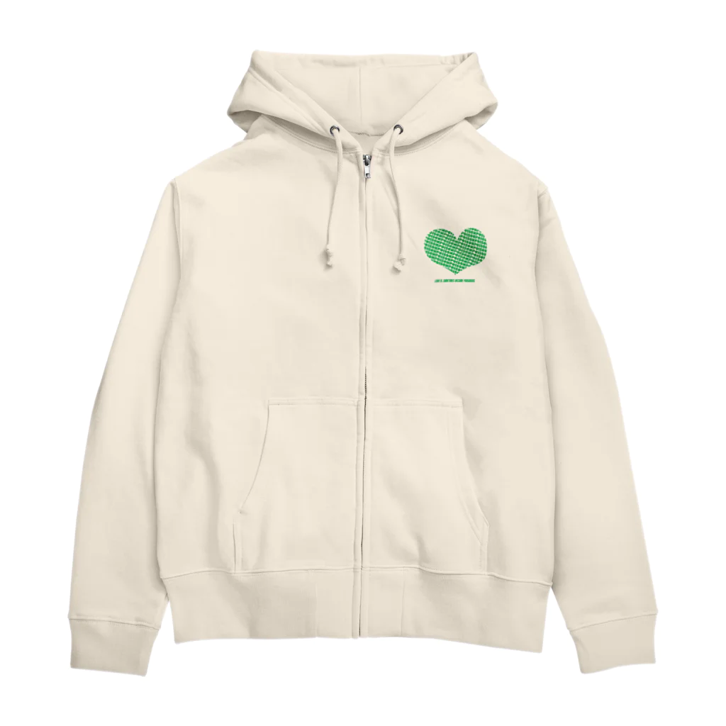 ゆのみ@顎観察中のポイズンハート Zip Hoodie