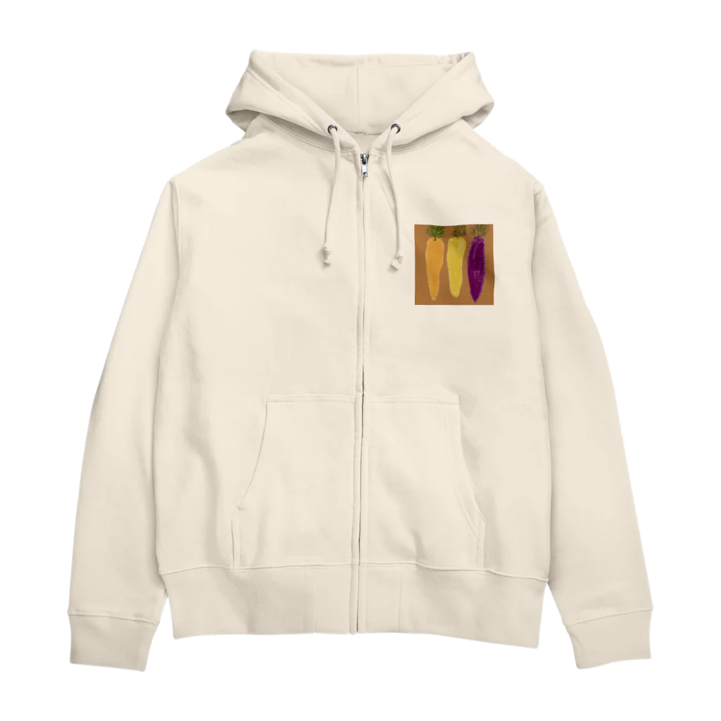 あかぐみのニンジン🥕いろいろ Zip Hoodie