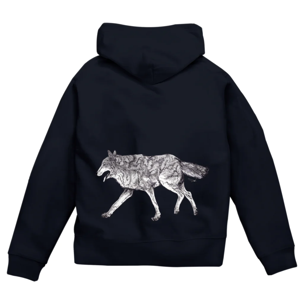 made blueのWalking wolf Zip Hoodie