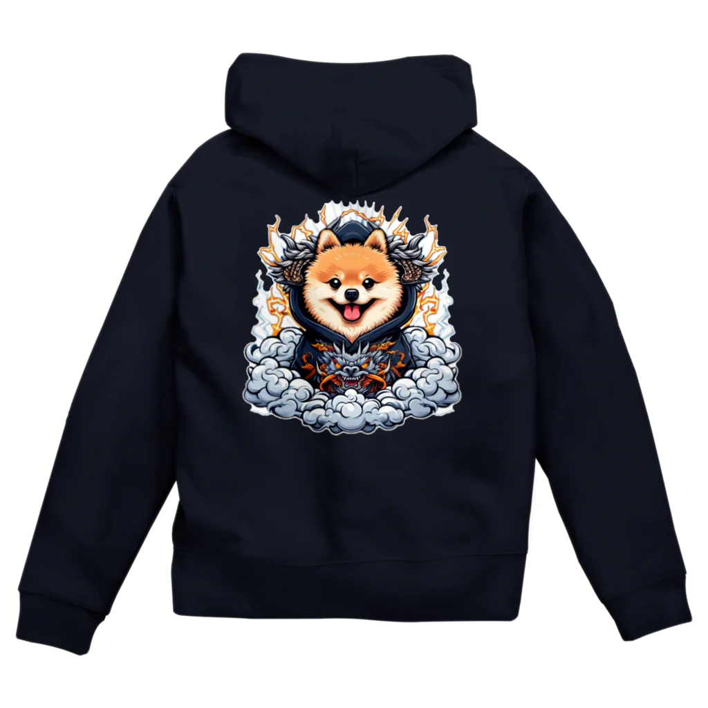 Pom-Dog'sのポメドラゴン Zip Hoodie