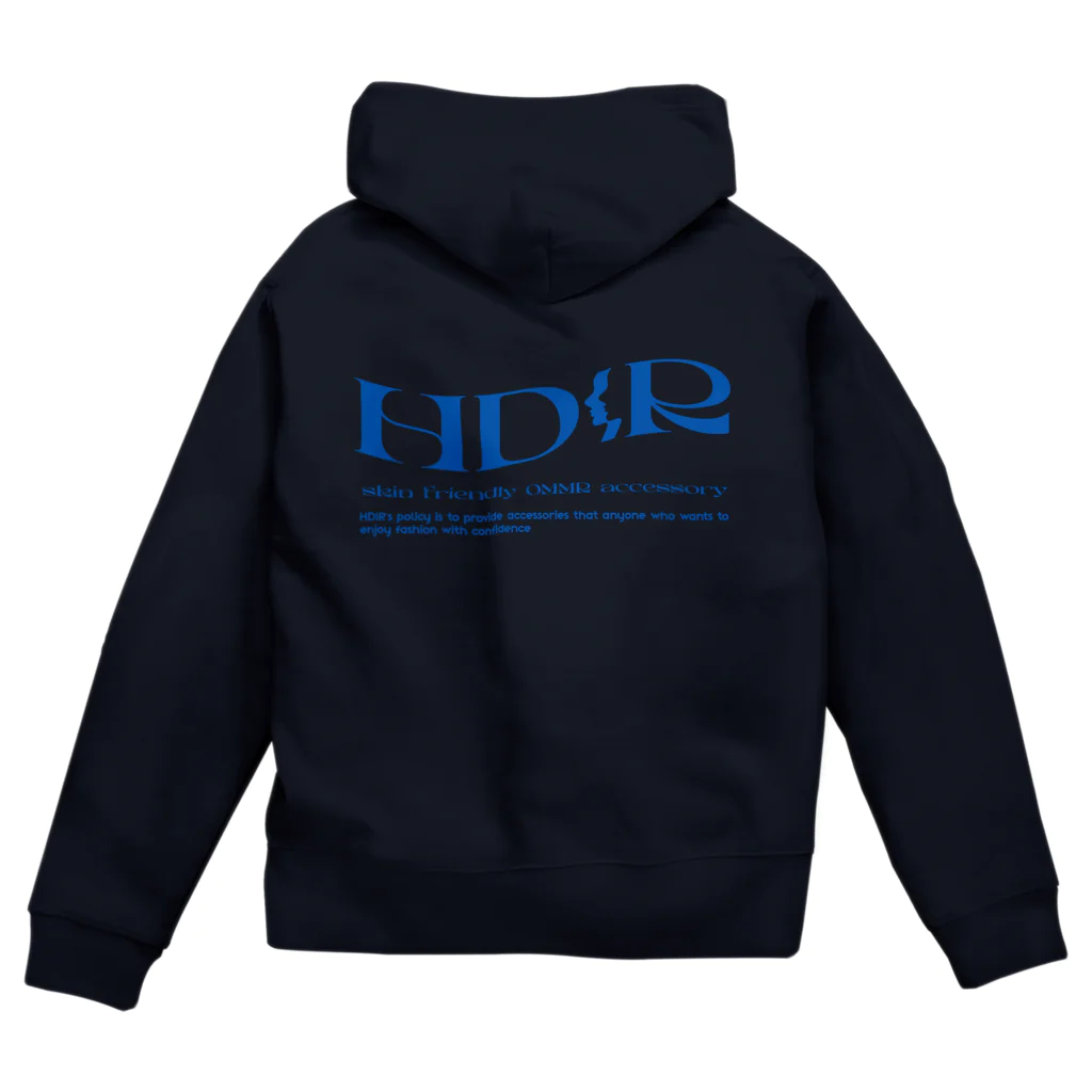 HDIR gathering love のHDIR ロゴジップパーカー Zip Hoodie