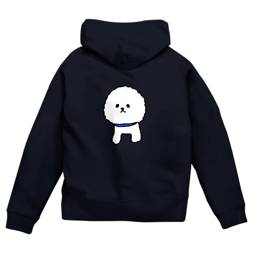 しょうゆごはんのビションフリーゼ もこもこ Zip Hoodie