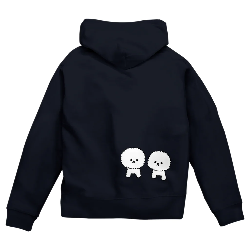 しょうゆごはんのビションフリーゼふわもっこーず Zip Hoodie