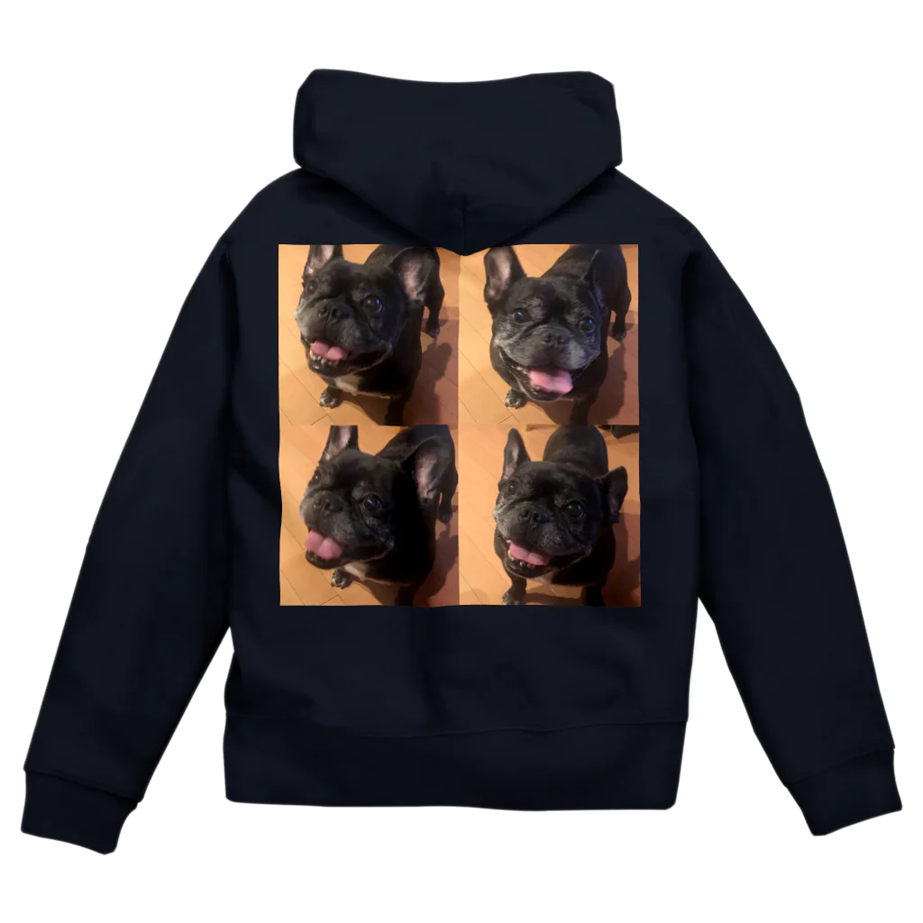 みずうみの愛の実存はお犬に宿る Zip Hoodie