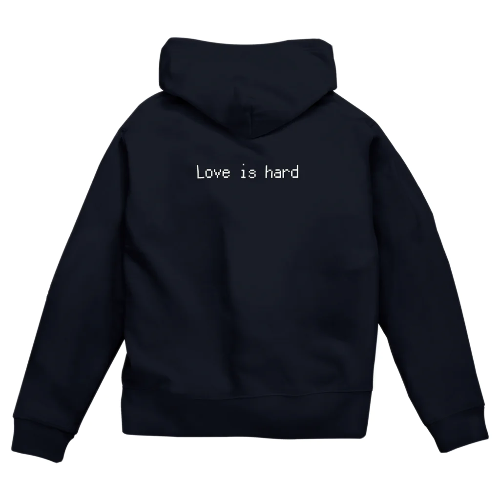 Thing.のカップル Love is hard! Zip Hoodie