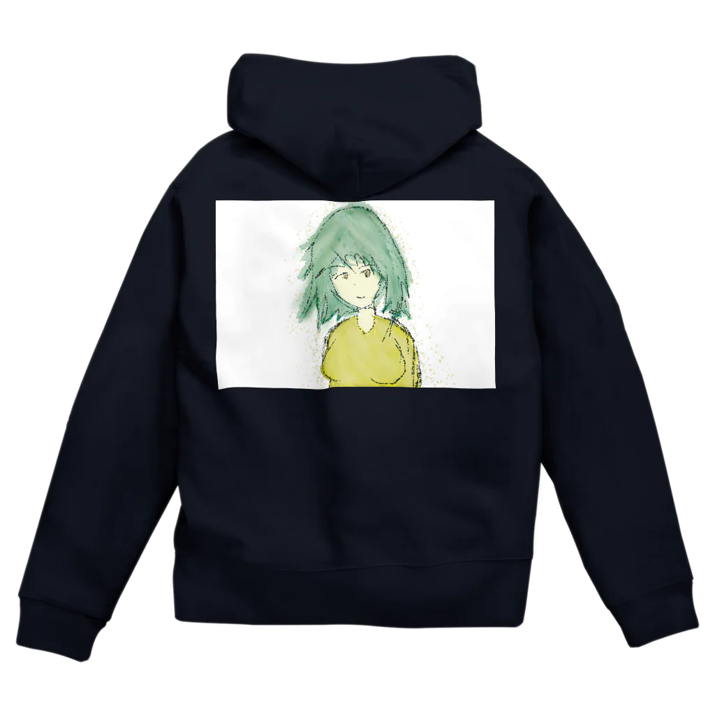 水草の粒子ガール Zip Hoodie