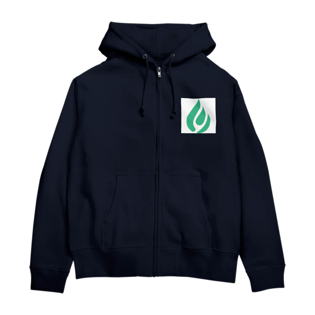 おみタイムselectionの緑の炎 Zip Hoodie