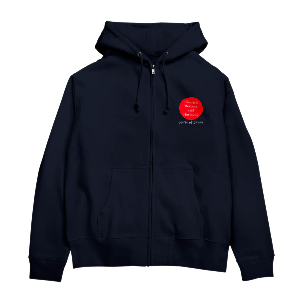 Spirit of Japan (Nippon)のW-print 5colors Zip hoodie 02 ジップパーカー