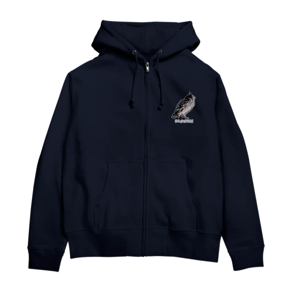 座敷ふくろうの我が家のふくろう 3 Zip Hoodie