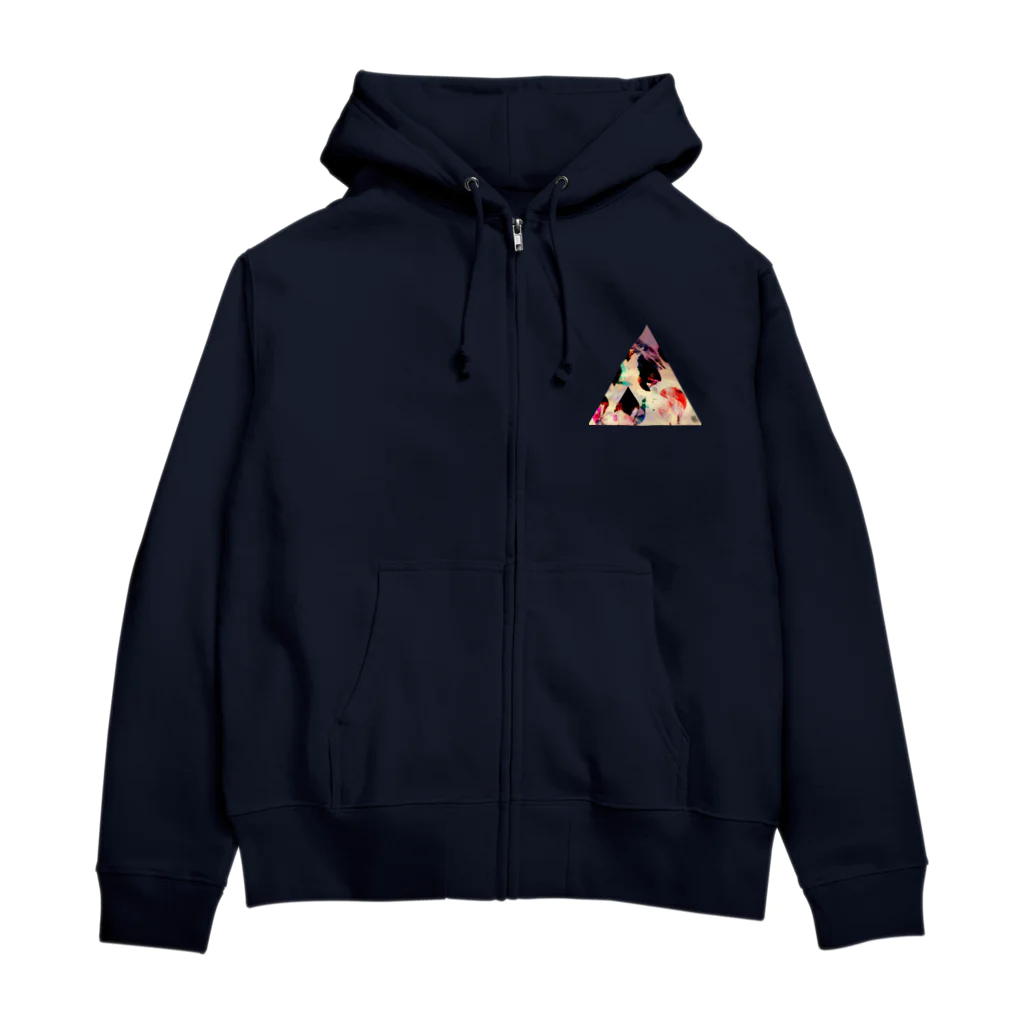 【三角形の穴】の▲4【三角形の穴】  Zip Hoodie