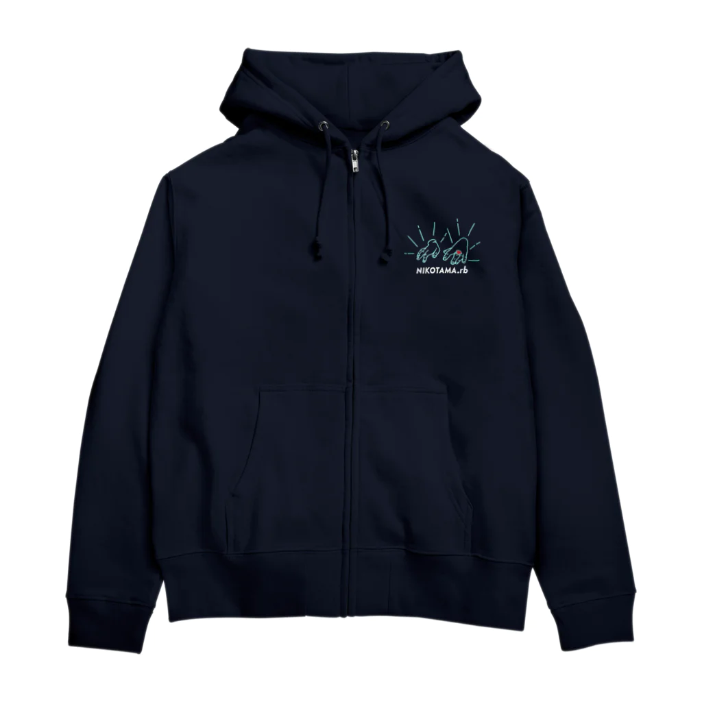 Nikotama_rbのnikotama.rbオリジナルパーカー Zip Hoodie