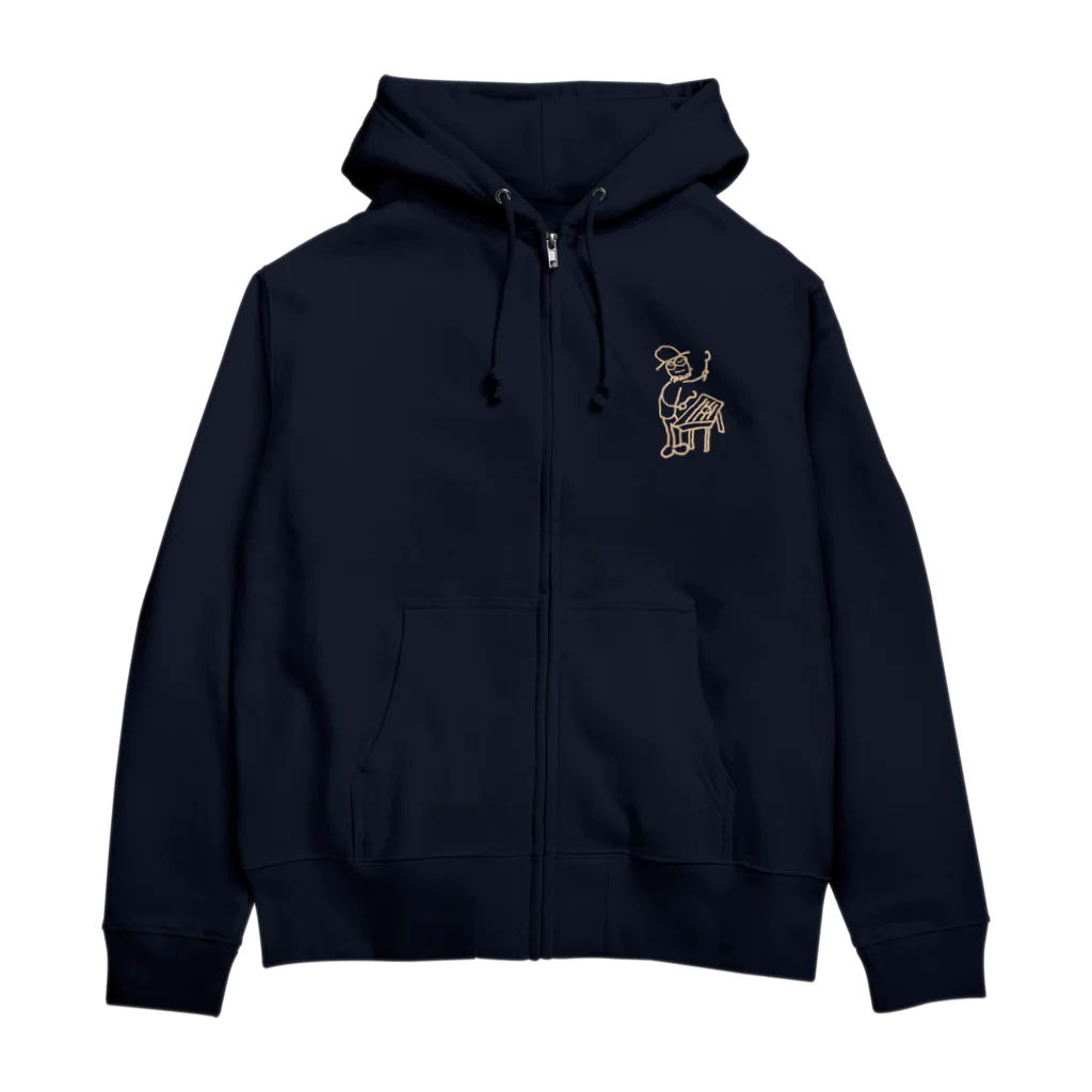 打弦商店のダルシマン-pink- Zip Hoodie